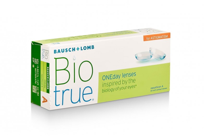 BAUSCH + LOMB BIOTRUE ONEDAY FOR ASTIGMATISM 5 PACK 