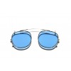 MOSCOT CLIPTOSH GOLD WITH CUSTOM MADE TINTS CELEBRITY BLUE