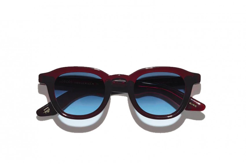 MOSCOT DAHVEN BURGUNDY DENIM BLUE